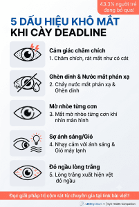 Cách nhận biết dấu hiệu khô mắt ở người trẻ làm việc máy tính