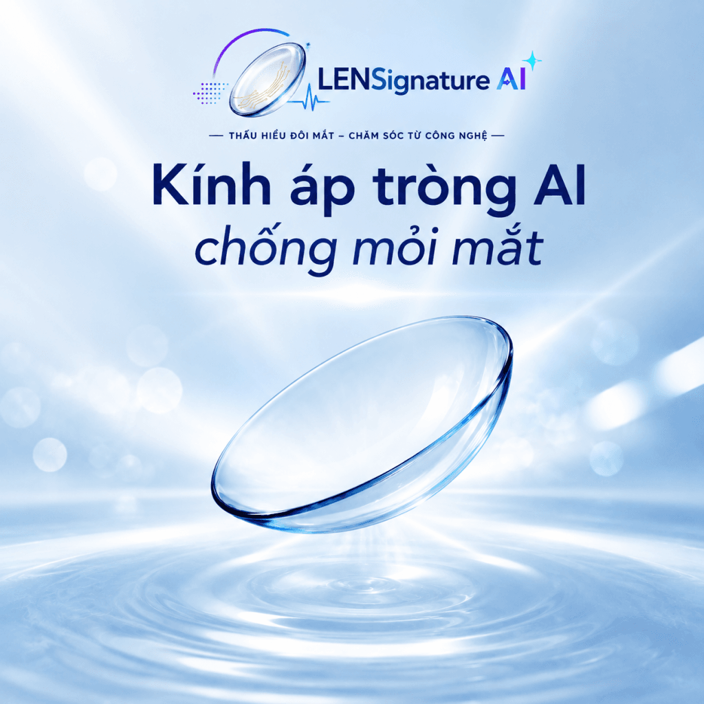 Kính áp tròng AI chống mỏi mắt - Giải pháp bảo vệ mắt trong thời đại số
