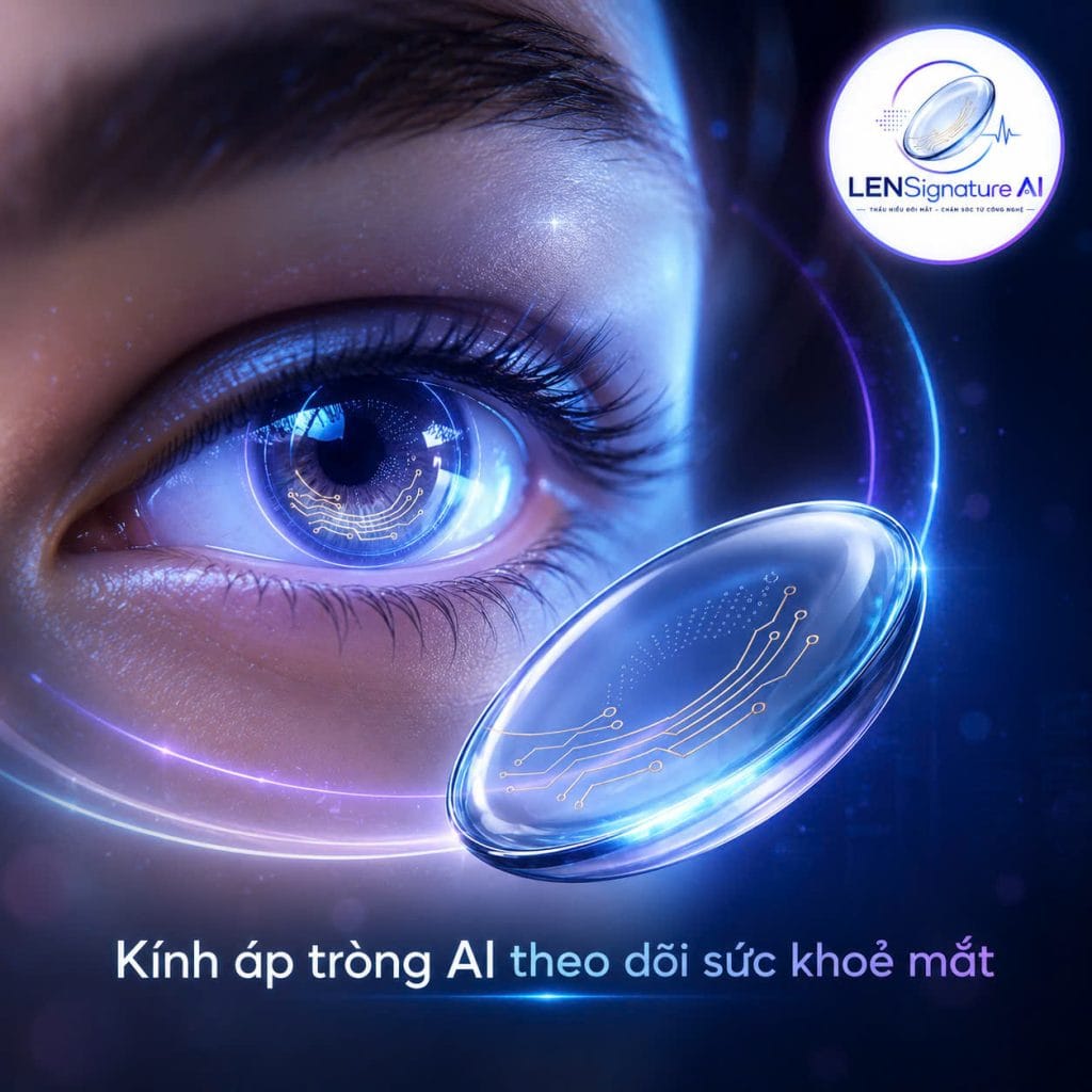 Kính áp tròng AI theo dõi sức khỏe mắt - Công nghệ chăm sóc mắt thông minh