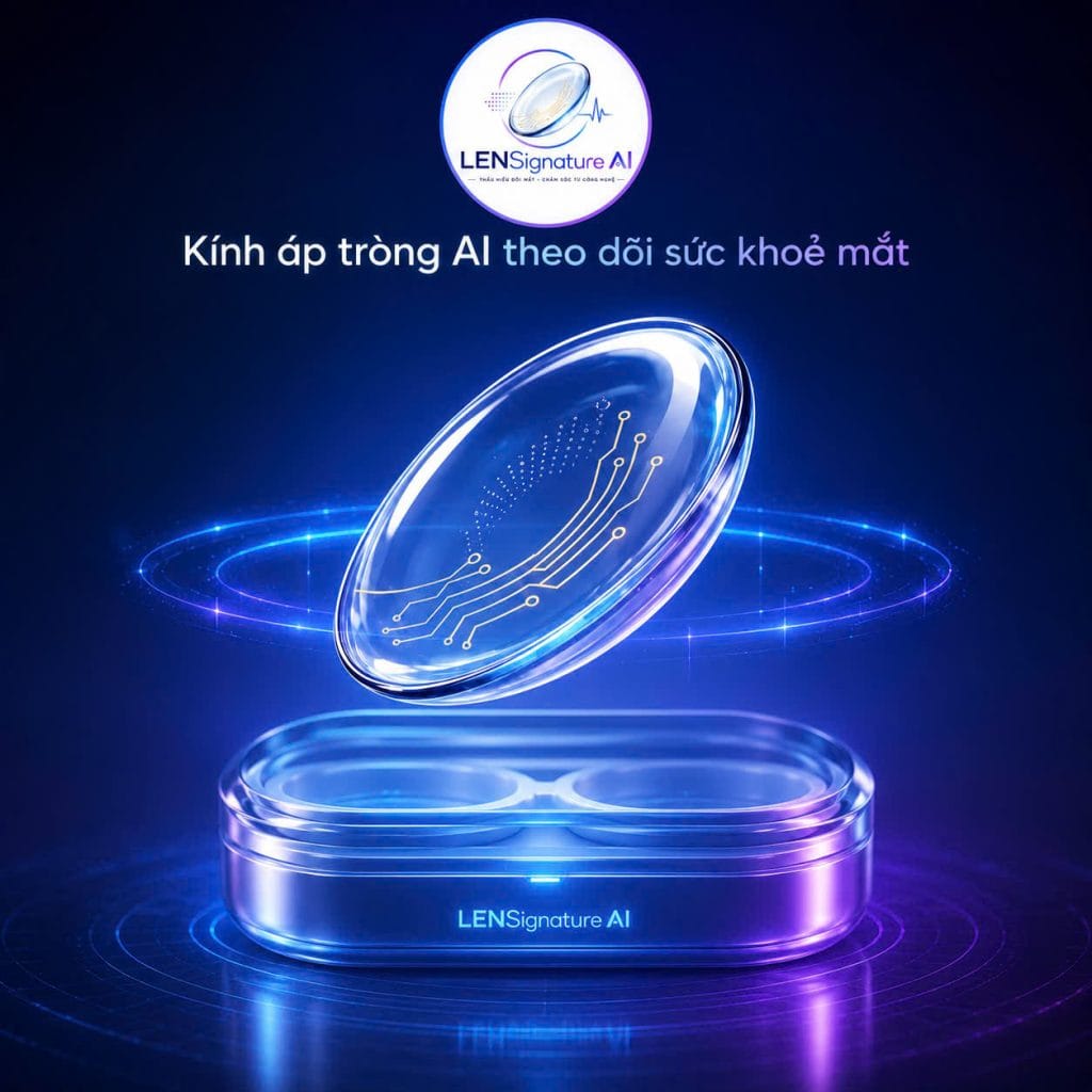 Kính áp tròng AI theo dõi sức khỏe mắt - Công nghệ chăm sóc mắt thông minh